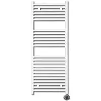 Sanicare Elektrische radiator lumara hv+ 120x50 cm 750 watt mat wit thermostaat chroom rechts