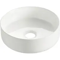 Wiesbaden Colosso Waskom 36x12 cm Rond Keramiek Glans Wit