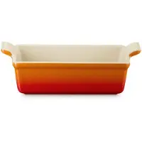 Le Creuset Rechthoekige Bakvorm 23cm/1,4 Liter In Aardewerk Oranjerood