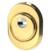 Mottura Beveiligingsschild voor gepantste deuren, merk , hoogte 22 mm, kleur: goud