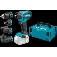 Makita DDF491ZJ01 | Accuboormachine met vier verwisselbare opzetstukken | 18V | Body | Zonder Accu's & Lader in M-box