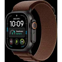 Apple Watch Ultra 4 GPs + Cellular 49mm Black Titanium Case - Burgundy Alpine Loop L