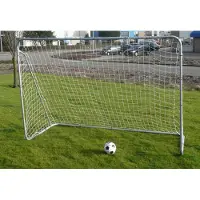 HOT Games HOT Sports Voetbaldoel 300x205x120cm - 38mm buis - all weather net zwart Nylon (PE)