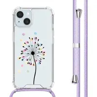 IMoshion Design hoesje met koord voor de Apple iPhone 15 - Sandstone Dandelion