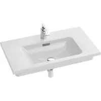 Jacob Delafon Vox – Plat wastafel, 80 cm, wit