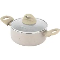 Florina Aluminium kookpan ISLA, 1,6 liter, diameter 18 cm. Aluminium kookpan met anti-aanbaklaag
