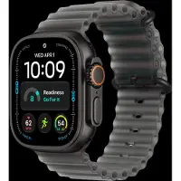Apple Watch Ultra 4 GPs + Cellular 49mm Black Titanium Case - Translucent Ocean Band Smartwatch