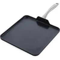 Greenpan Lima Midnight, gezonde keramische anti-aanbakkoekenpan met hartverharde coating, 28 cm