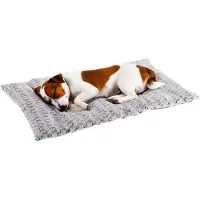 Ferplast hondenmand, hondenbank, hondenbed voor middelgrote honden, dubbelzijdig, warm en pluizig