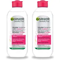 Garnier 2 x - SkinActive - Micellair Reinigingswater - Droge & Gevoelige Huid - Hydraterend & Reinigend - 400 ml - Bulkverpakking - 2 stuks