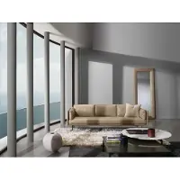 AEA Luxus Dreisitzer Prianera Couch Relax Polster Möbel Beige Couchen Sofas Leder