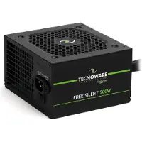 Tecnoware stille voeding, 500 W, 20+4 pin ATX, grijs