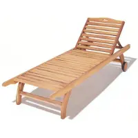 AEA Outdoor Liegestuhl Relax Liege Sonnenbank Holzliege Terrassenmöbel Balkon