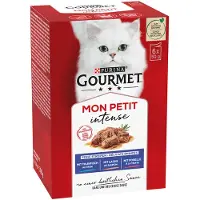 Gourmet Mon Petit Duo wet cat food with meat and fish ( 6 x 50g)