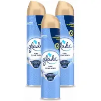 Glade 3 x – Luchtverfrisser Spray – Pure Clean Linen – 300 ml - Voordeelverpakking - 3 stuks