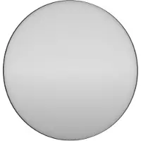 Basic Line Circolo Spiegel Rond - 120x120cm - Mat Zwart - Glas - Rond - Spiegels, Badkamerspiegels - 8718835668235