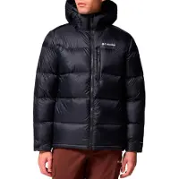 Columbia - Wandel- en bergsportkleding - Cloudview Down Hooded Jacket Black voor Heren van Nylon - Maat L - Zwart