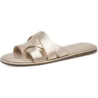 Tamaris dames slippers, textiel, beige, maat 42 EU