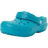 Crocs Classic gevoerde clog, kleur Turbo Teal, maat 39 EU, kleur Turbo Teal, maat 38/39 EU