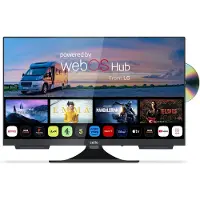 Cello C2425WSF Reis-TV, 24 inch, Smart/DVD, geïntegreerde DVD-speler, geschikt voor kamperen en reizen, met frame