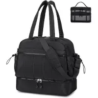 Benza Ibenzoa Dames Reisetas 32 liter (42 x 38,5 x 20 cm) – waterafstotend en kreukvrij, met schoenencompartiment, natcompartiment, afneembare schouderriem en trolleybanden
