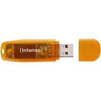 Intenso Rainbow Line USB-stick 64 GB Oranje (transparant) 3502490 USB-A 2.0