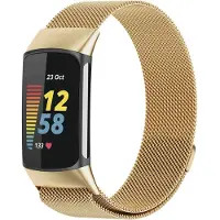 IMoshion Milanees magnetisch bandje voor de Fitbit Charge 5 - Maat S - Goud