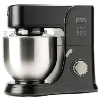 Black & Decker Keukenrobot BXKM1001E 1000W Zwart Inox