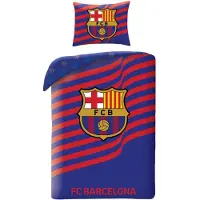 FC Barcelona Dekbedovertrek Stripes - 140x200/70x90cm - katoen