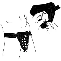 Bedroom Fantasies - Chastity Cage Panty - Zwart