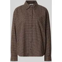 Marc o'polo relaxed fit blouse met lange mouwen van puur katoen