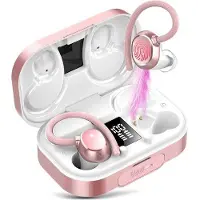 OEM Bluetooth-sportoordopjes, in-ear, draadloos, Bluetooth 5.3, 120 uur batterijduur, IP7 waterdicht, LED-indicator, USB-C oplaadkabel