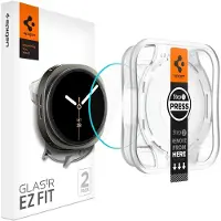 Spigen EZ FIT Glas.tR Screenprotector met applicator voor de Samsung Galaxy Watch 9 / Watch 8 - 40 mm - Transparant