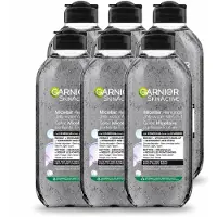 Garnier 6 x - SkinActive - Micellair Jelly-water - Alles-in-1 - Charcoal - 400 ml - Voordeelverpakking - 6 stuks