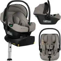 Lionelo Astrid i-Size Set Plus – Autostoel met 180° Draaibare ISOFIX Base – Baby Autostoeltje 40-87 cm tot 13 kg – RWF – Steunpoot – ADAC 5 Sterren Veiligheid – Memory Foam – Dri-Seat – R129 i-Size