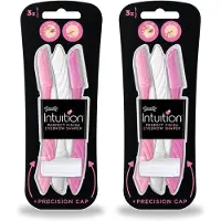 Wilkinson 2 x Intuition - Navulmesjes - Wenkbrauw Shaper - Precisie - 3 mesjes - Voordeelverpakking - 2 stuks