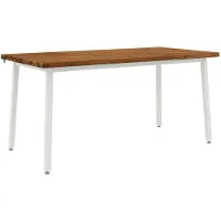 vidaXL Vierkante Eettafel 160 x 70 x 75 cm Massief Acacia Hout Naturel
