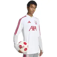 Adidas Liverpool Europees Trainingstrui 1/4-Zip 2026-2027 Wit Rood Grijs