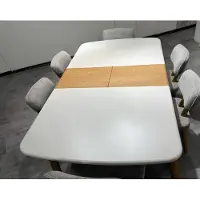 AEA Stijlvolle witte eettafel, luxueuze keukentafel, familietafel