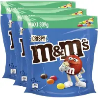 M&M Crispy Maxi - Multipack - Melk Chocolade Snoepjes - 927g (3x309g)