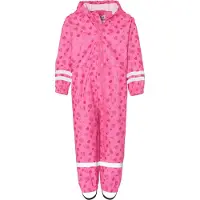 Playshoes Regenjas, jumpsuit, damesmodel, roze, knielengte, lange mouwen
