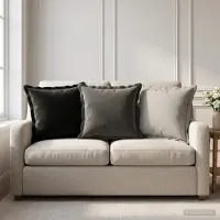 vidaXL Kussensloop 12 st HOUTEN Antraciet 40 x 40 cm Polyester
