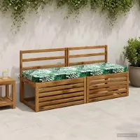 vidaXL Bankkussen SOEST 100% Polyester Bladpatroon 150 x 50 x 8 cm