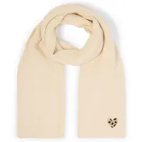 Tom Tailor - Gebreide sjaal met badge - Maat ONESIZE - whisper offwhite melange
