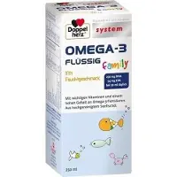 Queisser Pharma GmbH & Co. KG Doppelherz System OMEGA-3 vloeibaar, familieproduct met fruitsmaak, 250 ml oplossing