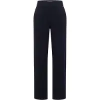 Cecil Dames Broek met High Waist en rechte pijpen in een Loose Fit-pasvorm - Blauw - XXL