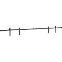 vidaXL Ophangset voor schuifdeur 213 cm koolstofstaal