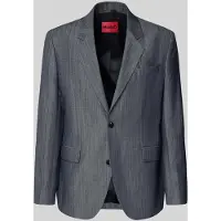 HUGO modern fit colbert van mix van scheerwol en linnen model 'KARLO243X'