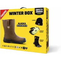 Safety Jogger gevoerde werklaars Alaska 42 / Bruin