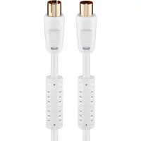 Goobay Antenna Cable with Ferrite (80 dB), Double Shielded 10 m